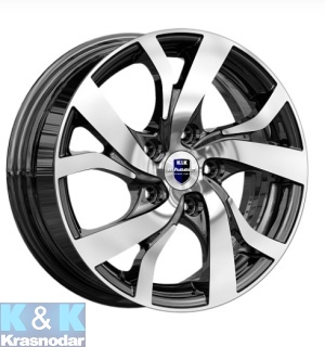 Колесный диск K&K Палермо-ориг. (КС607) 6.5x16/5x105 ET39 D56.6 алмаз черный